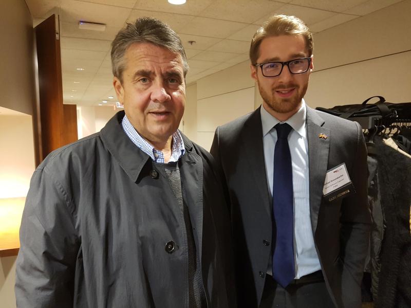 Sigmar Gabriel (Vice-chancellor of Germany from 2013 to 2018, Federal Minister for Foreign Affairs, 2017-2018), Michael Brendoerfer